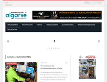 Tablet Screenshot of entdecken-sie-algarve.com